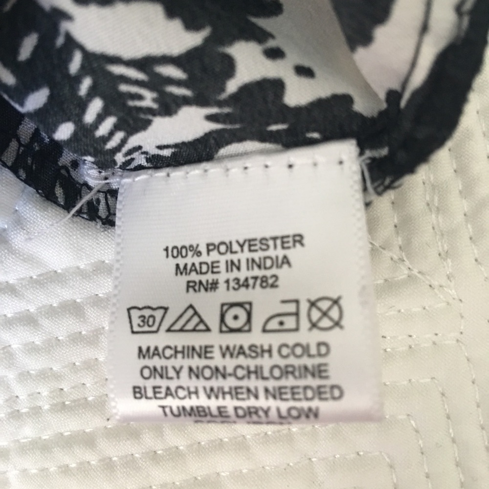 Indulge dress black & white polyester patterned L - Picture 6 of 6